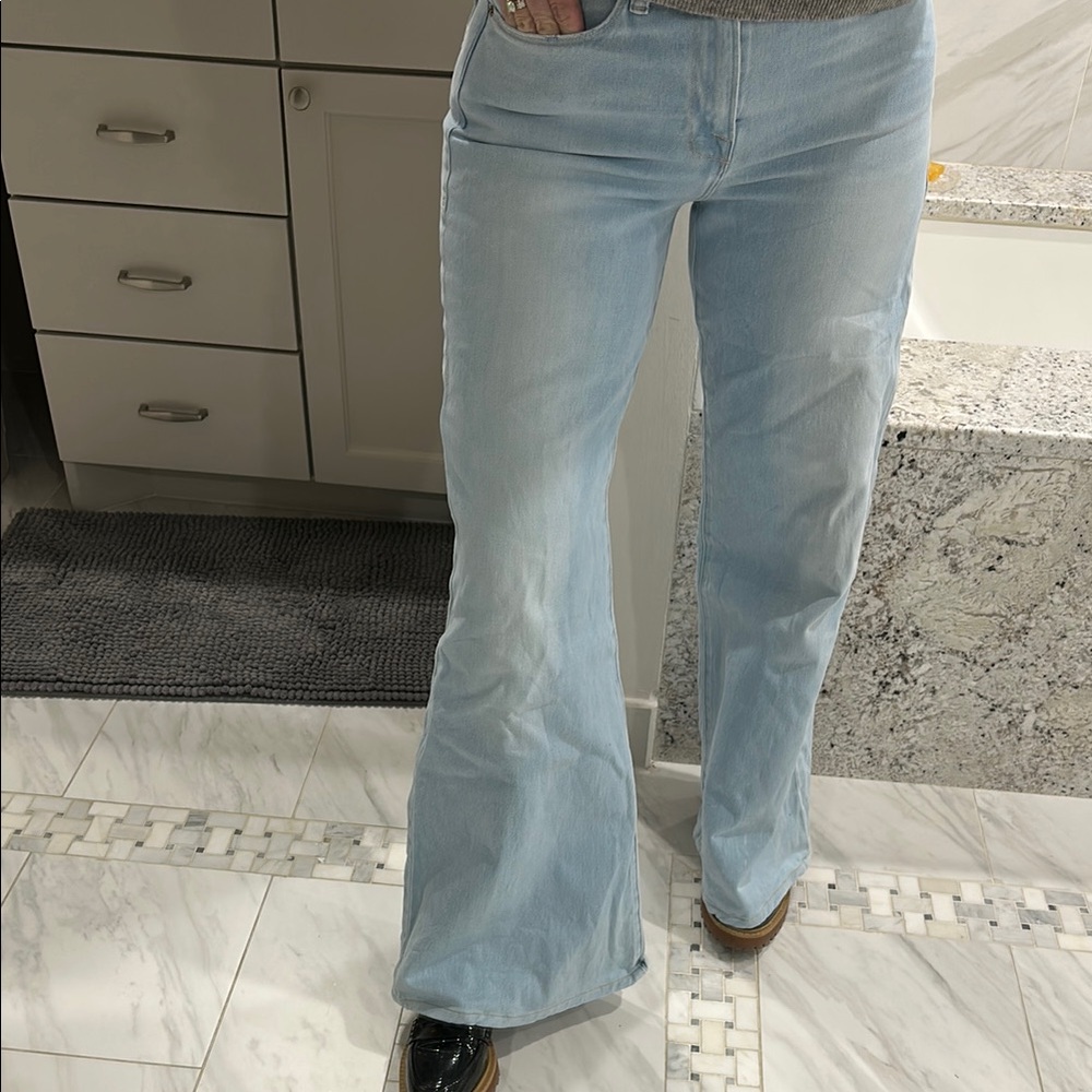 Frame Light Blue Denim wide leg Jeans